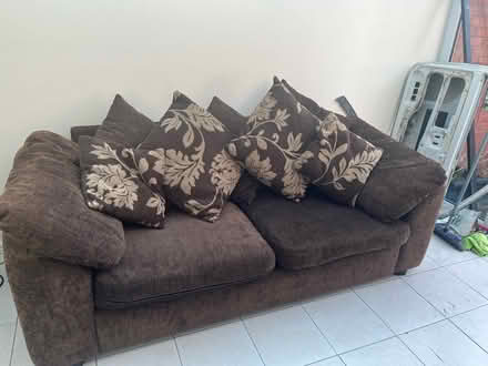 Photo of free Chenille sofa (Abbeymead) #2