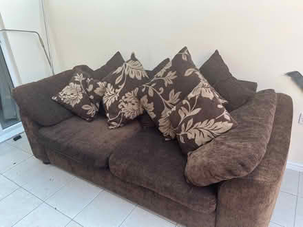 Photo of free Chenille sofa (Abbeymead) #1