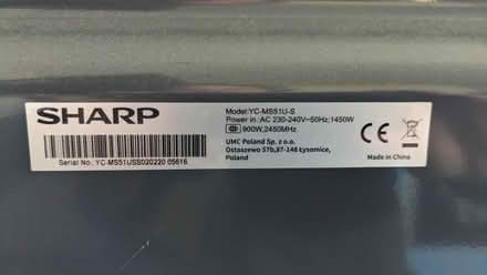 Photo of free Microwave Oven, 900W, Sharp (East Leake LE12) #2