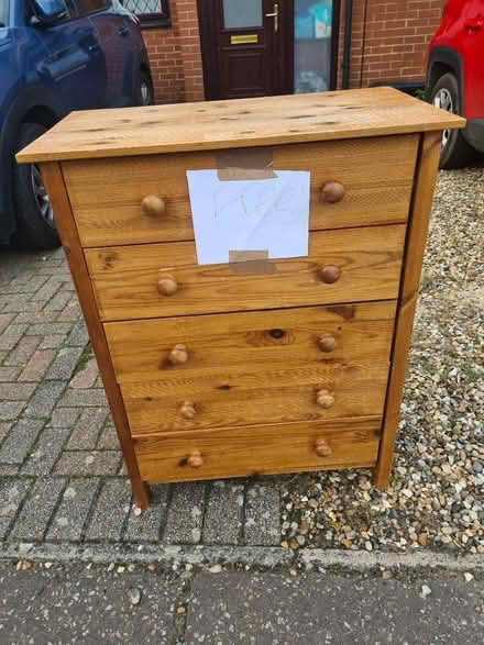 Photo of free Chest of drawers (Long Stratton NR15) #1
