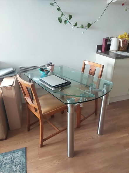 Photo of free Glass table (foldable) (Southville BS3) #2