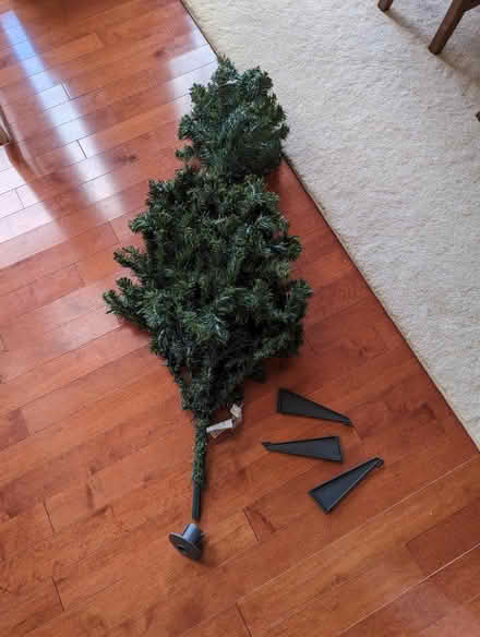 Photo of free Artificial 5' Christmas tree (Ashburn Farm) #1