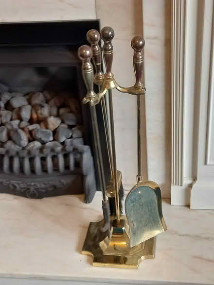 Photo of free brass fire irons set (Moortown LS17) #4