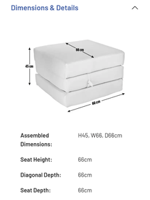 Photo of free Fold-up cube mattress (Dublin 14) #2