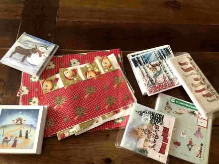 Photo of free Christmas cards and traditional wrapping paper. (West End Sidings Estate NW6) #1