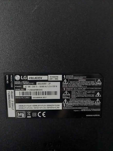 Photo of free LG Smart TV 49 inch needs repairing (Seaford BN25) #4
