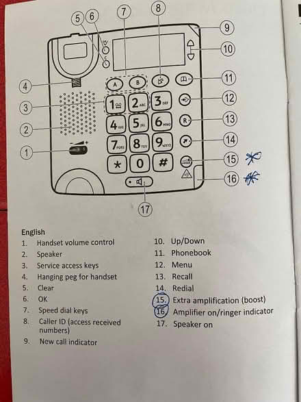 Photo of free 2 Landline Telephones for Hard of Hearing - Bussage area (Bussage GL6) #2