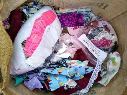 Photo of free Bag of fabric scraps (Freehold, Lancaster LA1) #1