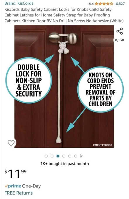 Photo of free Kiscord baby safe cabinet locks (Greenbrae - South Eliseo Drive) #1