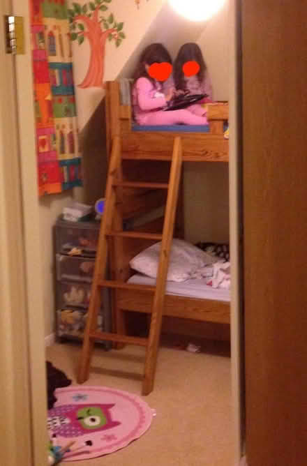 Photo of free Wooden bunk bed or twin beds (Hearthstone DE4) #1