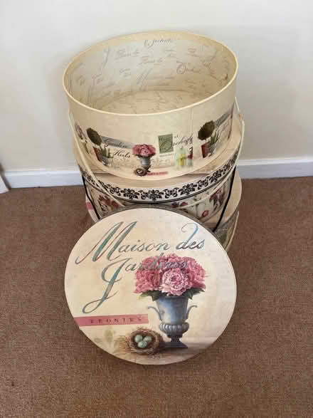 Photo of free Set of 3 stacking boxes (Thames ditton, KT7) #3