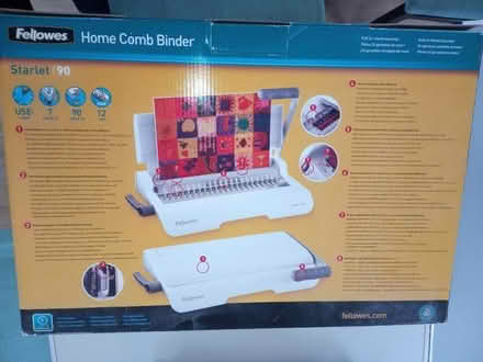 Photo of free Fellowes Starlet 90 A4 Home Comb Binding Machine (Racecourse) #2