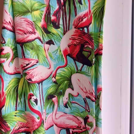 Photo of free Flamingo pattern curtains (Wakefield WF1) #1