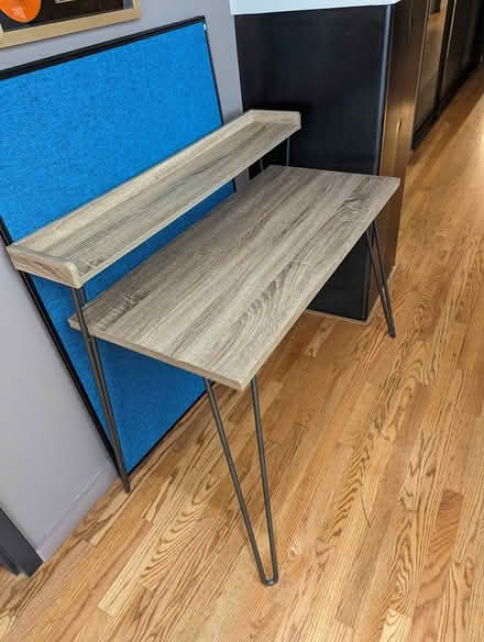Photo of free Desk with small shelf (Chelsea (Chelsea (25th St and 7th Ave)) #1