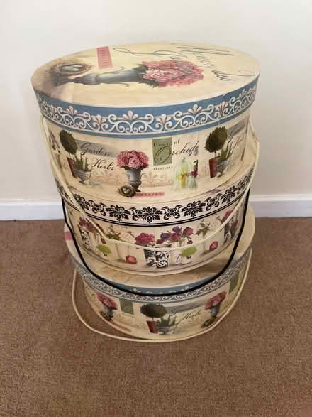 Photo of free Set of 3 stacking boxes (Thames ditton, KT7) #2