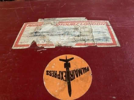 Photo of free Vintage dark red suitcase (Winton) #2