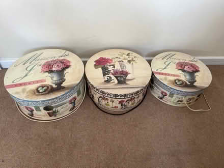Photo of free Set of 3 stacking boxes (Thames ditton, KT7) #1