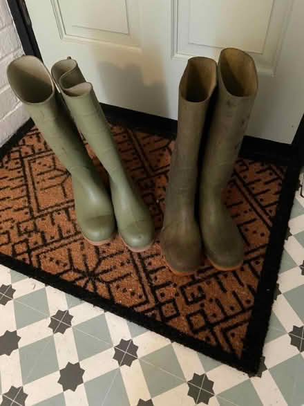 Photo of free Two pairs of wellington boots size 6 and 7 (Size 7 taken) (Hampden Park BN22) #1