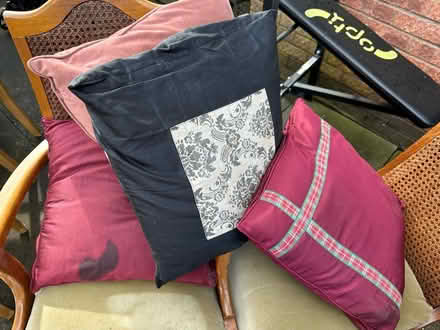 Photo of free 4 set of dinning chairs & pillows (Farnworth BL4) #1