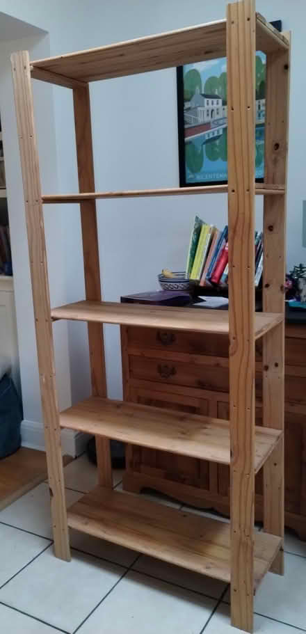 Photo of free Wooden shelving unit (Bathampton) #1