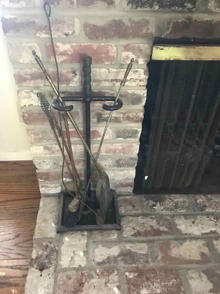 Photo of free Andiron set for the hearth (Los altos near el camino) #1
