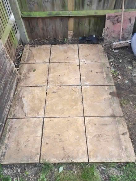 Photo of free 12x Paving slabs 450x450 (Buckskin RG22) #3