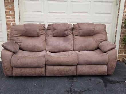 Photo of free Dual Reclining leather sofa (Elkridge) #1