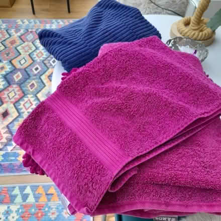 Photo of free Towels Magenta and Navy Blue (Chichester PO19) #1