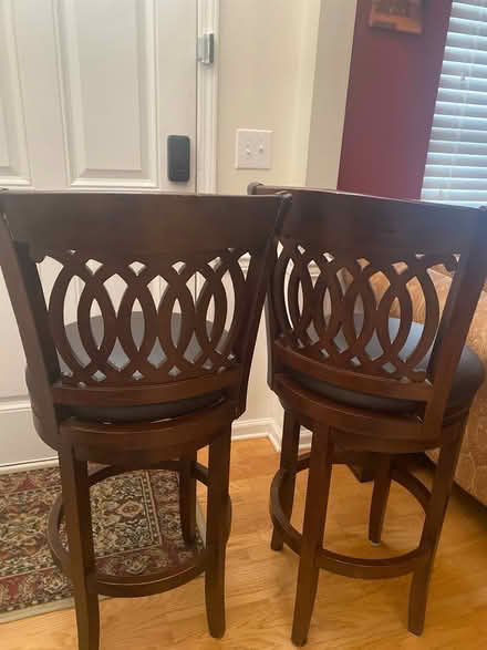 Photo of free 2 High Back Bar Stools (Leesville Road area) #3