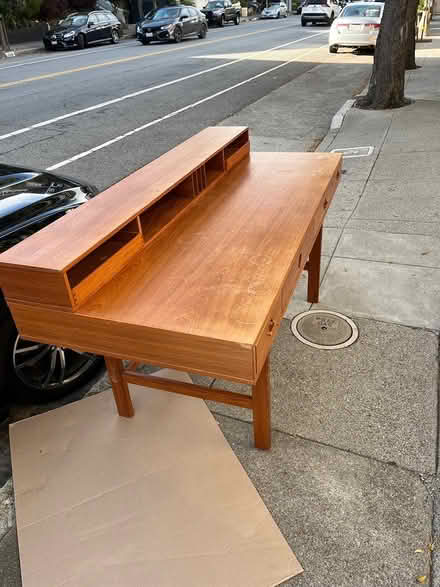 Photo of free Teak Desk (Sea Cliff/Richmond) #3