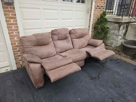 Photo of free Dual Reclining leather sofa (Elkridge) #2