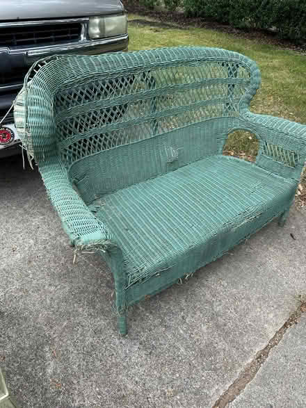 Photo of free Wicker loveseat (Near TR) #1
