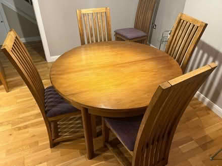 Photo of free Extending table and chairs (Hollins Green WA3) #4