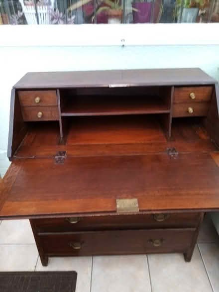 Photo of free Drop down old oak desk bureau (Shirley Warren SO16) #1