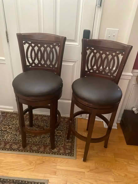 Photo of free 2 High Back Bar Stools (Leesville Road area) #1