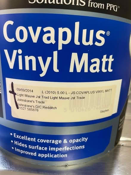 Photo of free 2.5 litres light mauve vinyl Matt paint (Cob Lane B29) #2