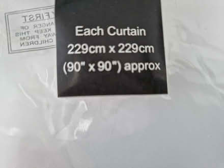 Photo of free Large, lined white voile curtains (4 miles south of Petworth) #2