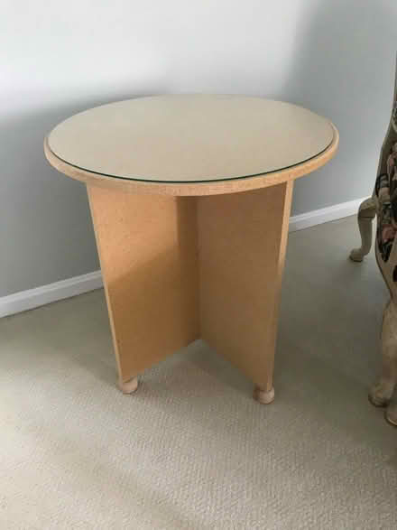Photo of free 2 round end tables for draping (Potomac, MD) #1