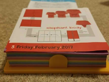 Photo of free Origami calendar part used (Corston) #2