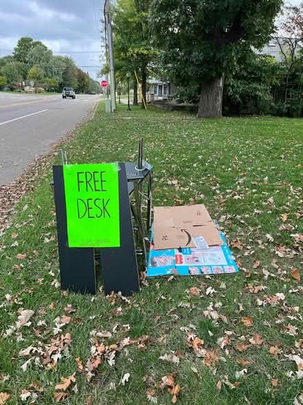 Photo of free desk (On Fairview Ave N by Cty Rd D) #1