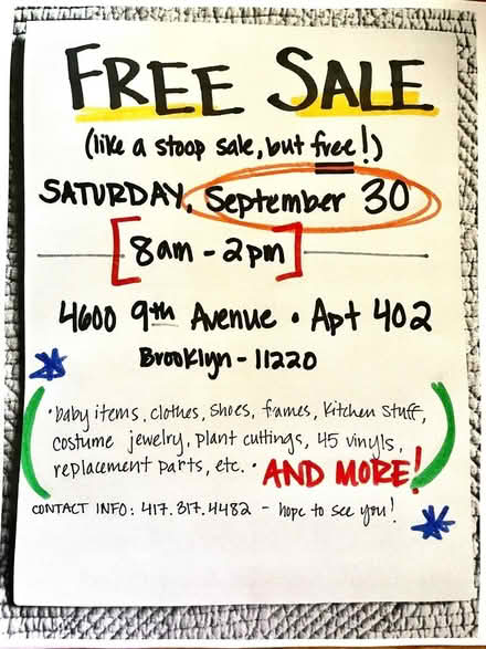 Photo of free free sale (Sunset Park, BK) #1