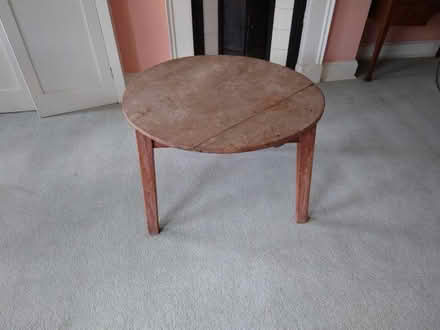 Photo of free Walnut three legged table (Henbury BS10) #1