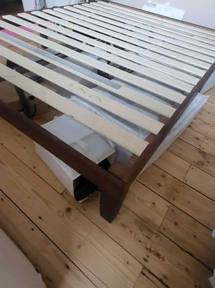 Photo of free King wooden bed frame (New Cross SE14) #1