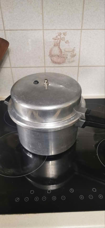 Photo of free Two pressure cooker pans with lids but no weights. (Old Hutton LA8) #1