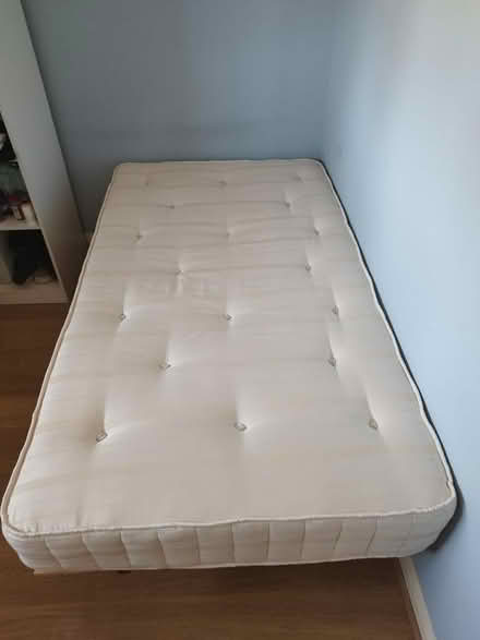 Photo of free Used wooden bed frame and mattress (Isleworth TW7) #2