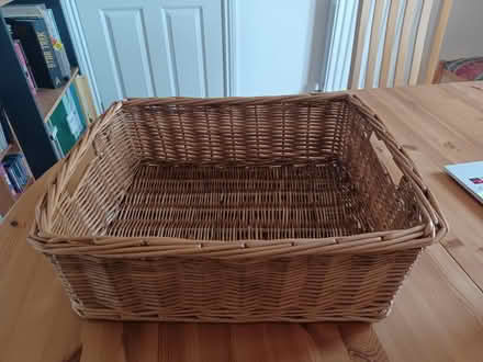 Photo of free Wicker storage basket (Didcot OX11) #1
