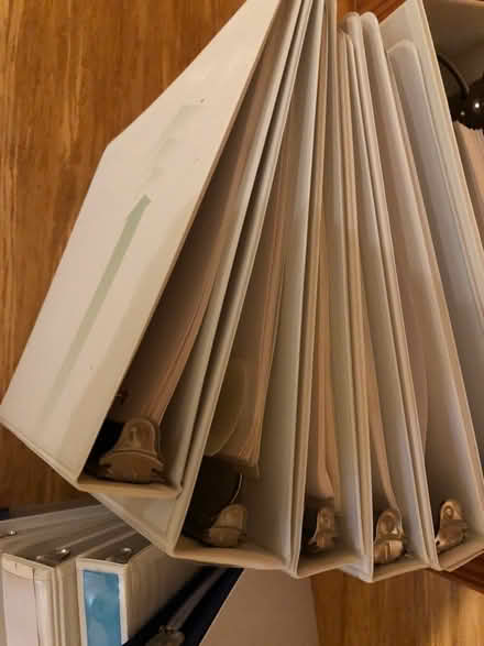 Photo of free Three ring binders, assorted sizes (Upper Saddle River NJ 07458) #2