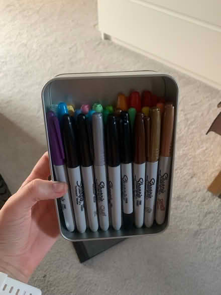 Photo of free Coloured+Black Sharpies (Croxley Green WD3) #1