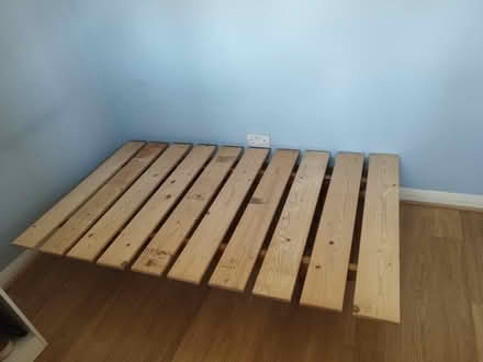 Photo of free Used wooden bed frame and mattress (Isleworth TW7) #3