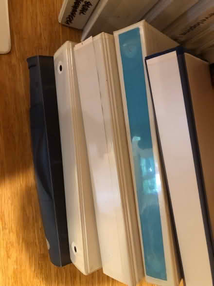 Photo of free Three ring binders, assorted sizes (Upper Saddle River NJ 07458) #1